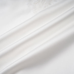 Aurohaya Airelle White Satin Panel Lace Maxi Dress