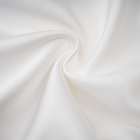 Aurohaya Airelle White Satin Panel Lace Maxi Dress