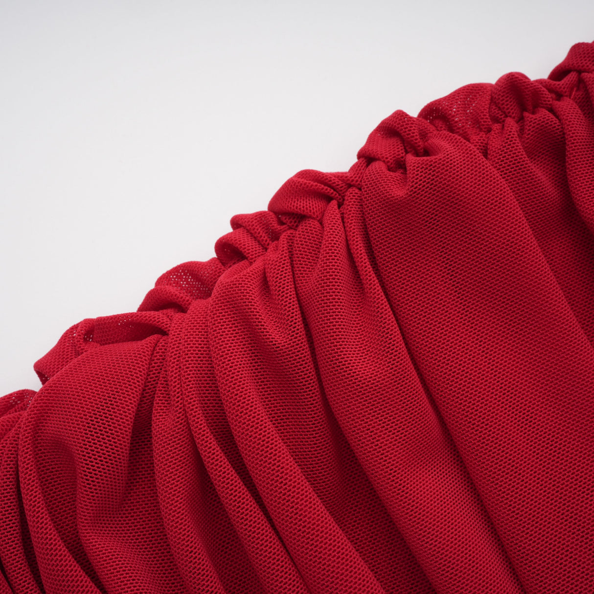 Aurohaya Fíona Red Asymmetrical Draped Maxi Gown