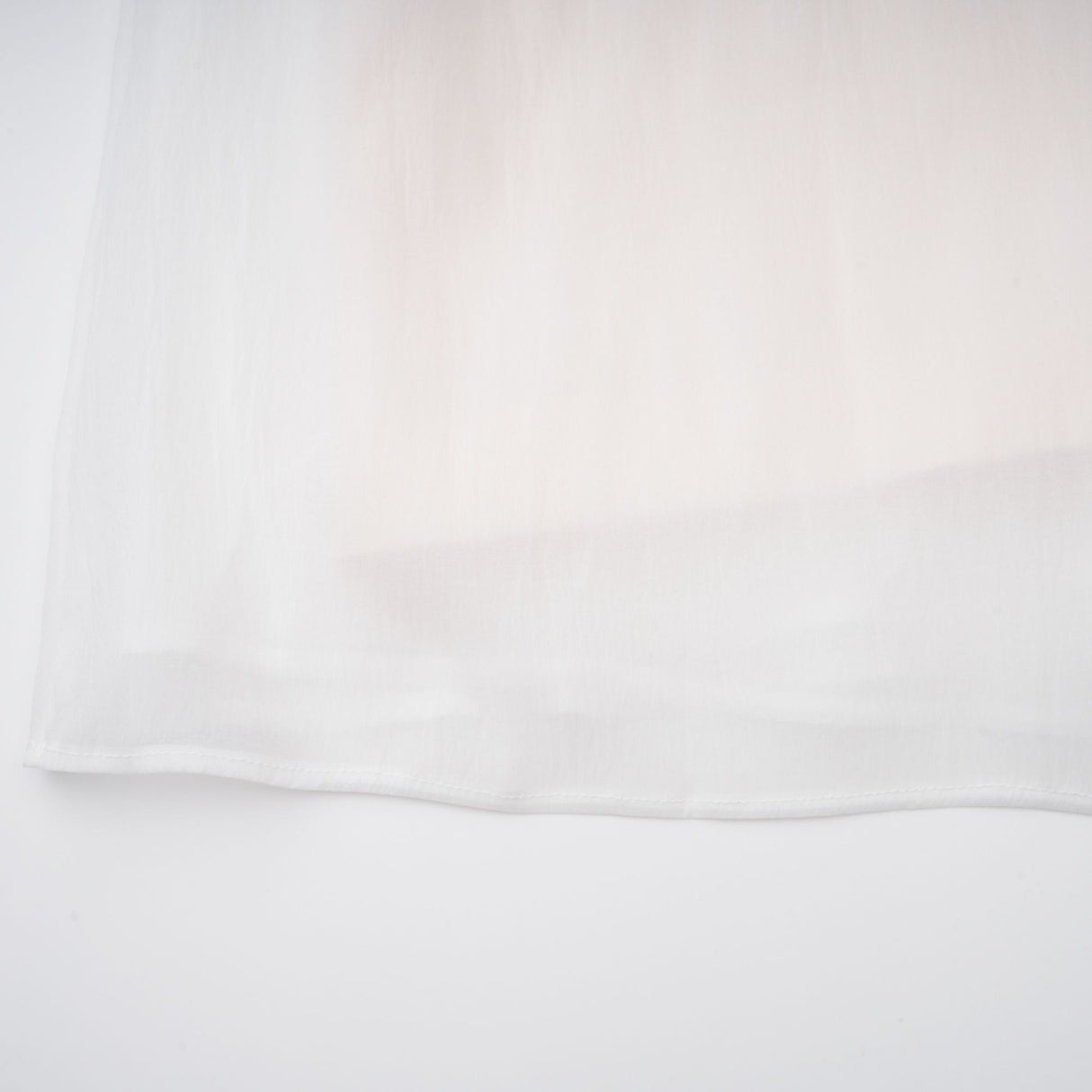 Aurohaya Gelsomina White Gathered Crepe Midi Dress