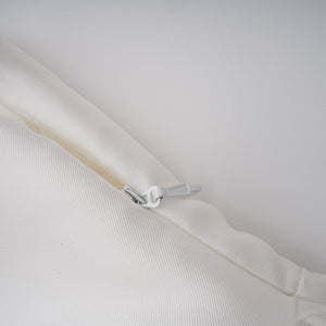 Aurohaya Amandine white open-back cap-sleeve midi dress