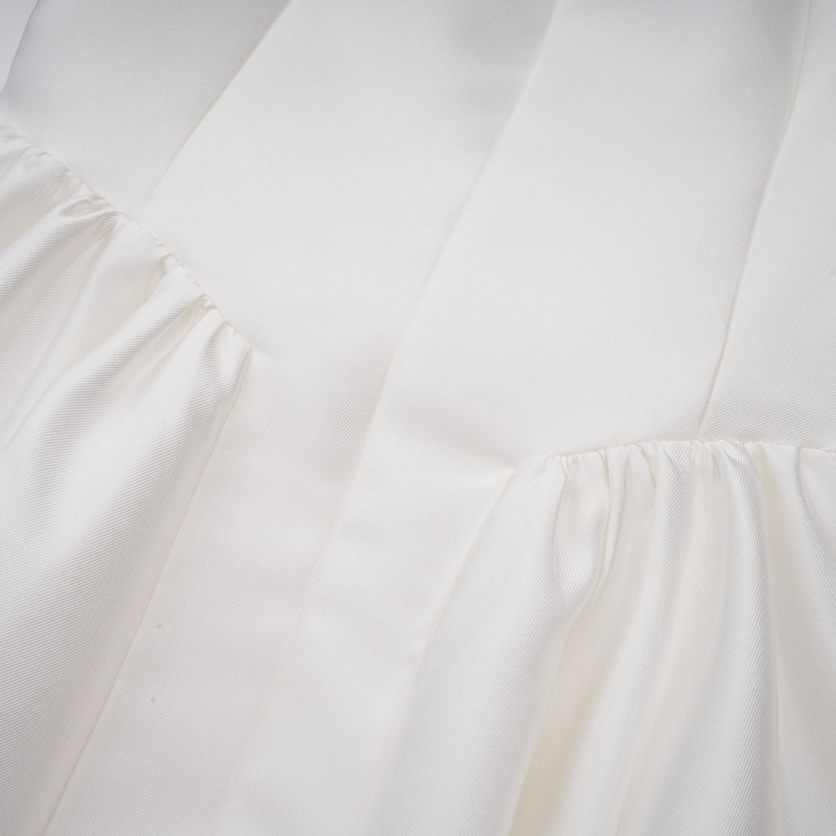 Aurohaya Amandine white open-back cap-sleeve midi dress