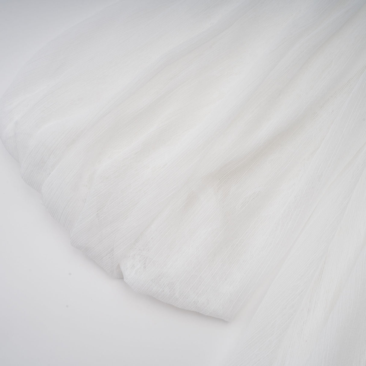 Aurohaya Hortense white floral-appliqué pleated tulle mini dress