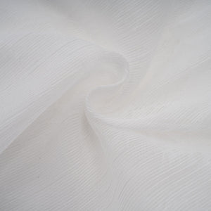 Aurohaya Hortense white floral-appliqué pleated tulle mini dress
