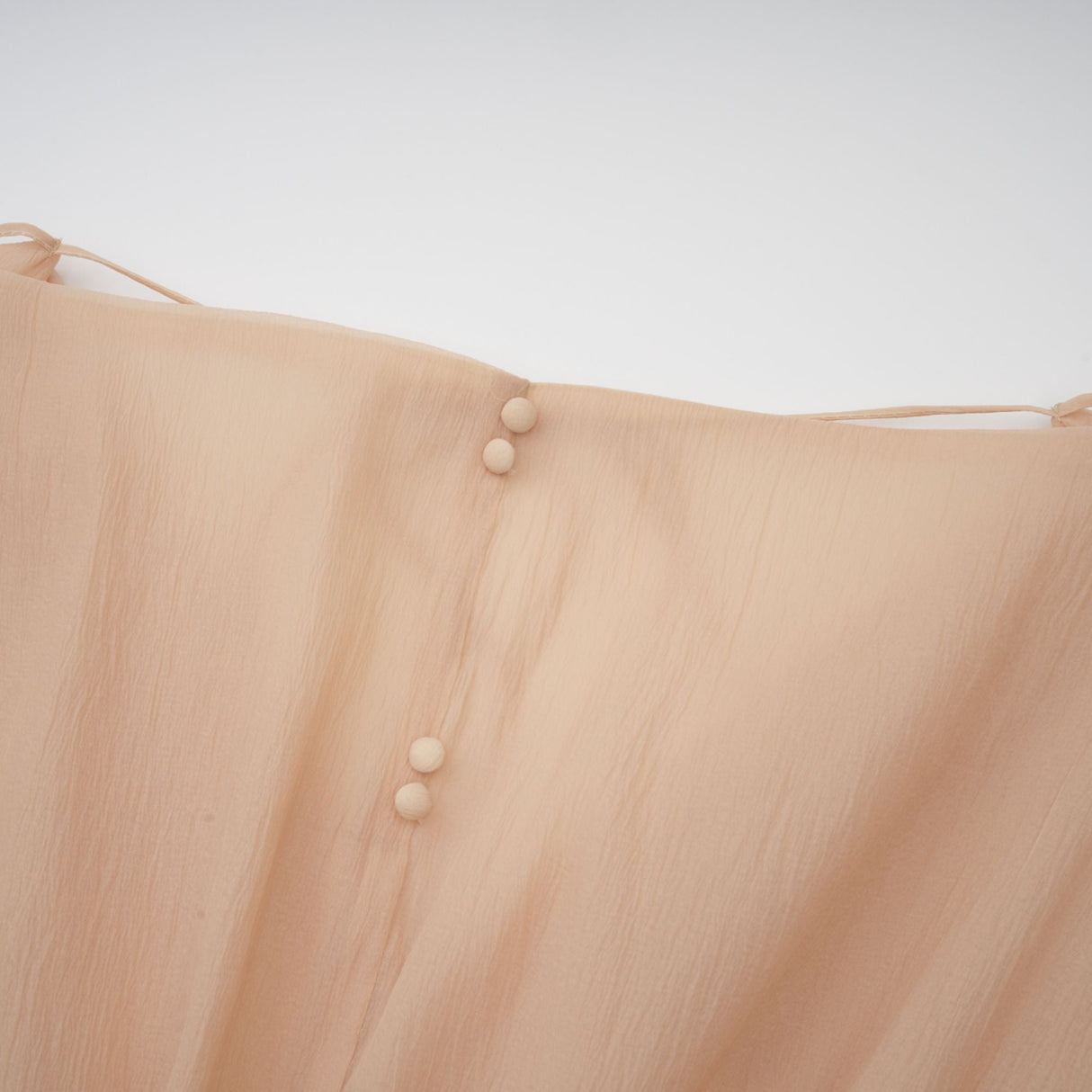 Aurohaya Amélie floral-appliqué flounced mini dress in Neutrals