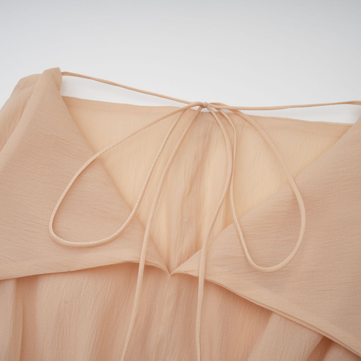 Aurohaya Amélie floral-appliqué flounced mini dress in Neutrals