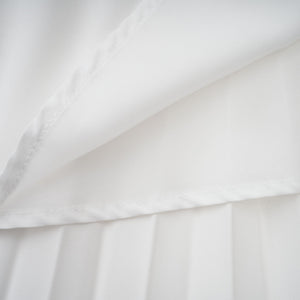 Aurohaya Pétale White Rose Appliqué Maxi Dress