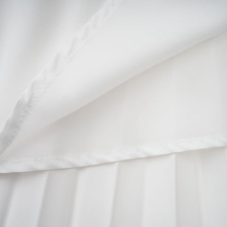 Aurohaya Pétale White Rose Appliqué Maxi Dress