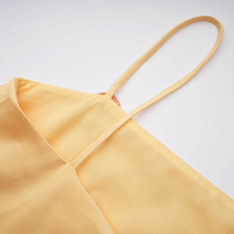 Aurohaya Avril Yellow Floral Embroidered Mini Dress