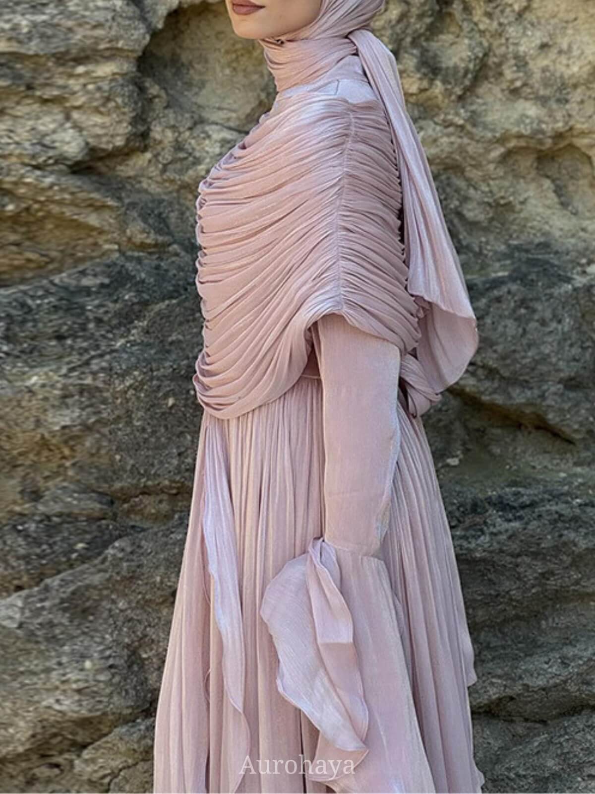 Ruffle Detailed Ruffle Maxi Dress, DES106