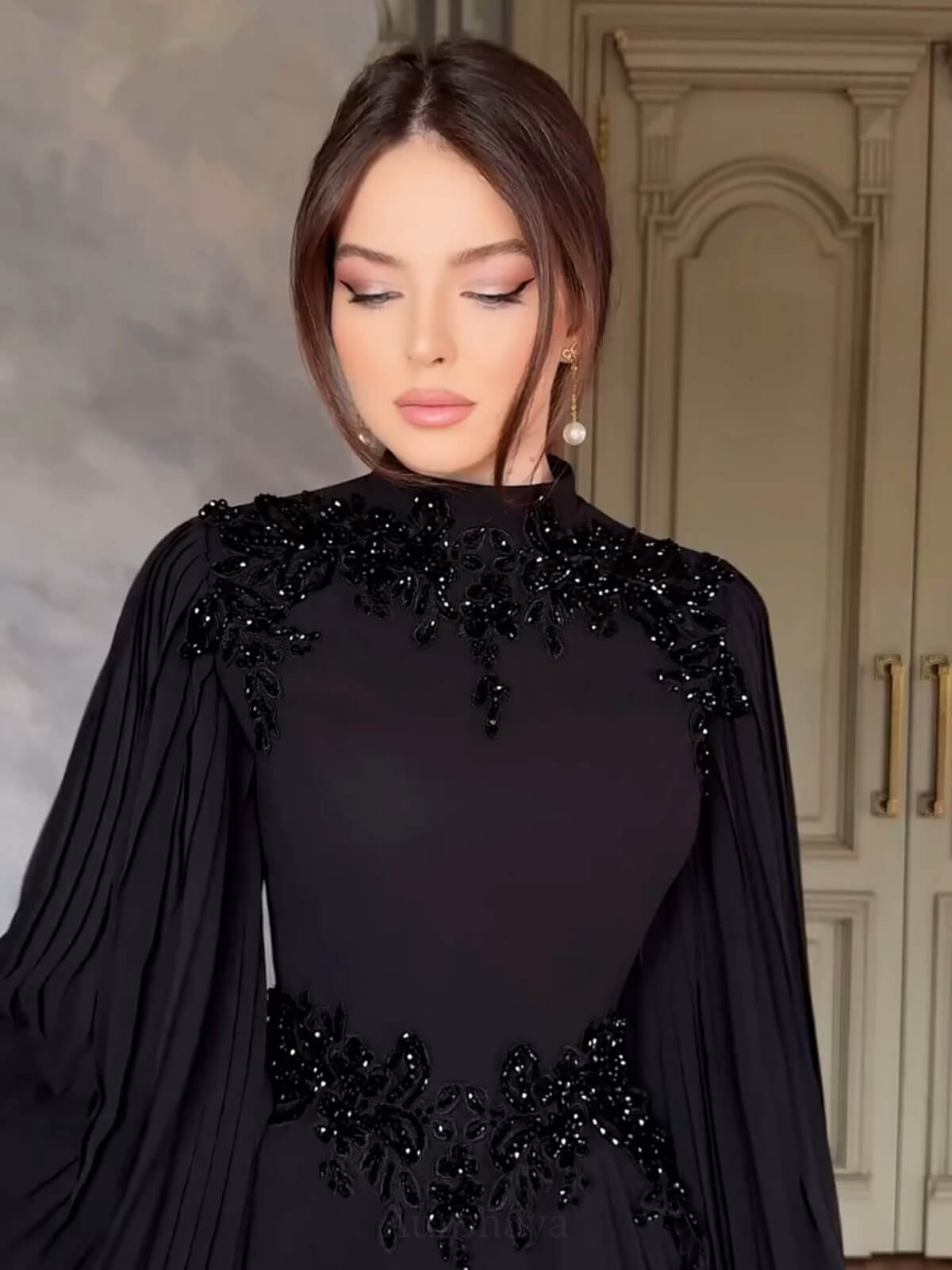 French-Inspired Diamond Luxury Dress