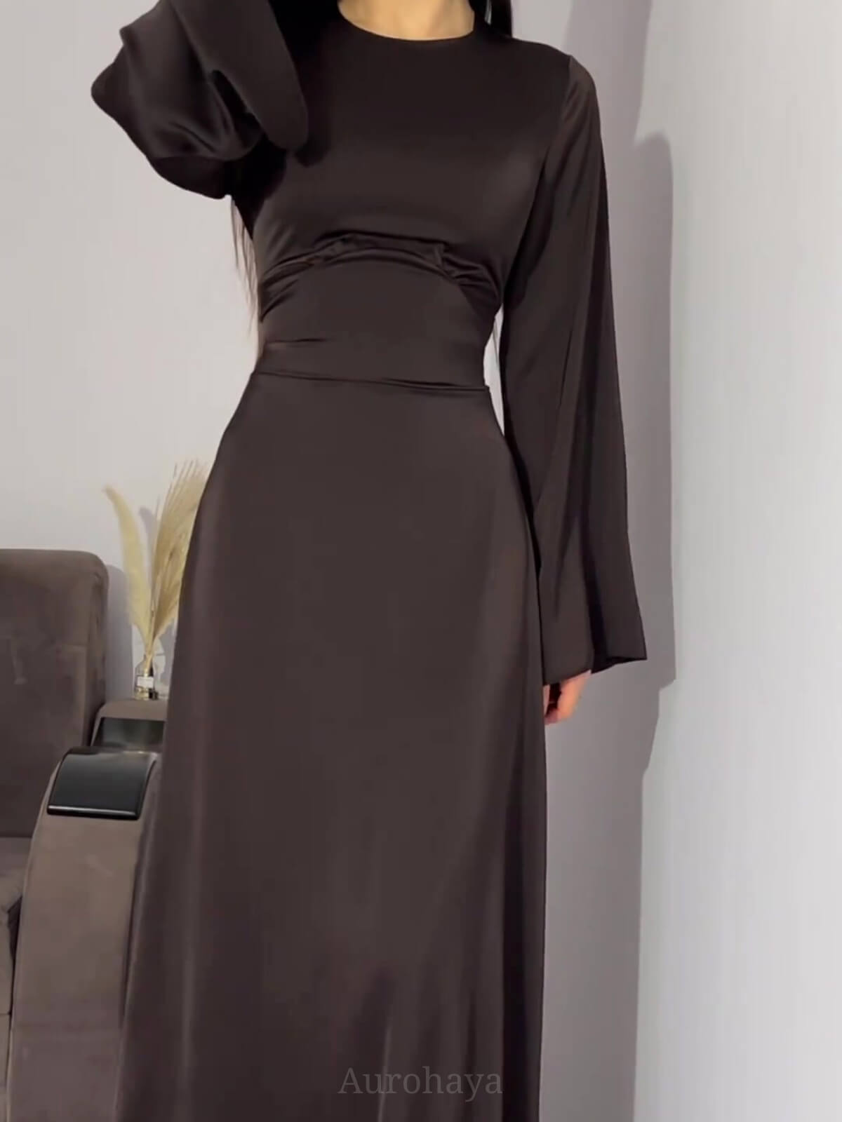 Flared Sleeve Fishtail Dress