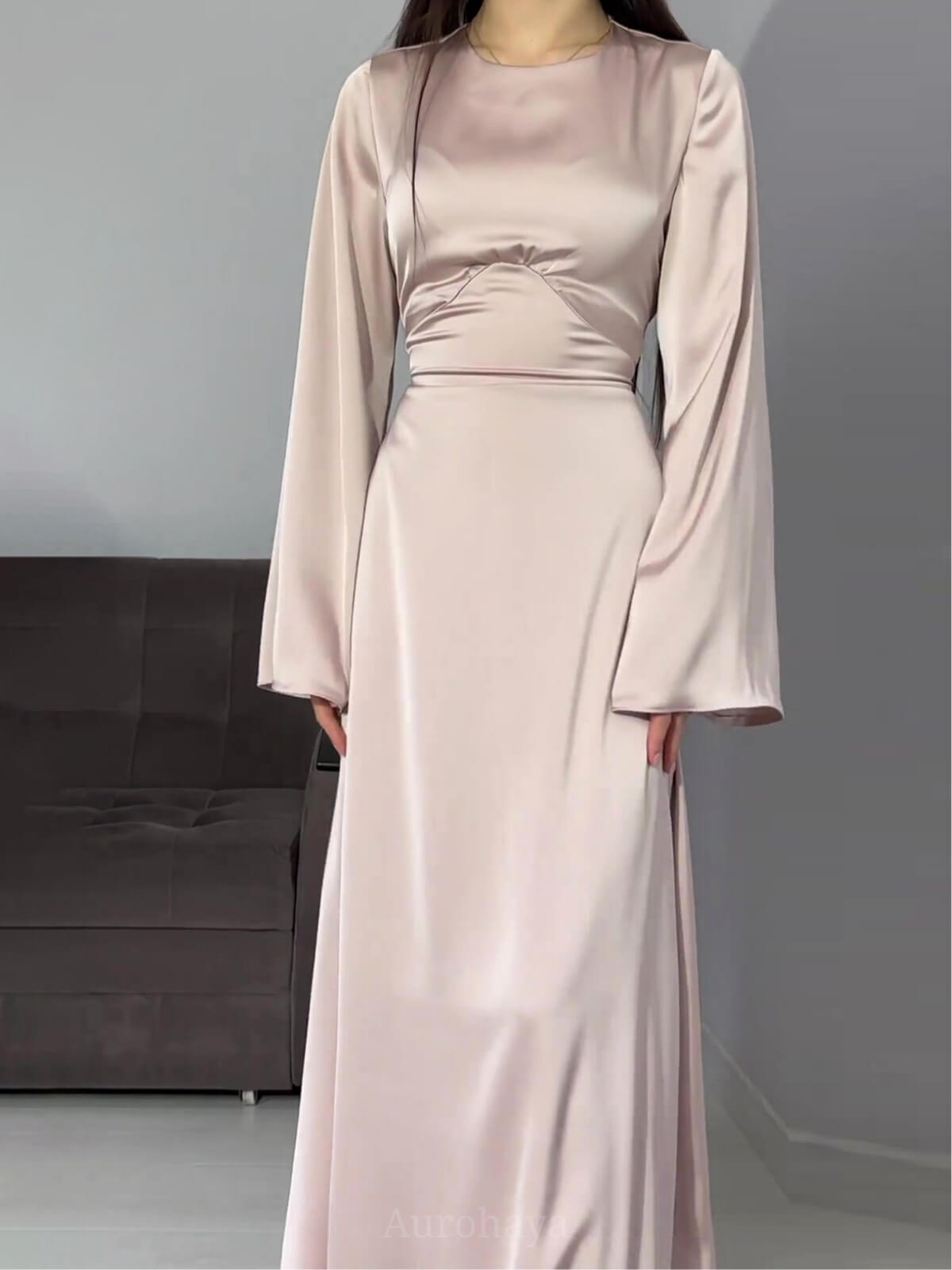 Flared Sleeve Fishtail Dress