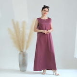 Solid Color Abaya Dress for Women