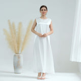 Solid Color Abaya Dress for Women