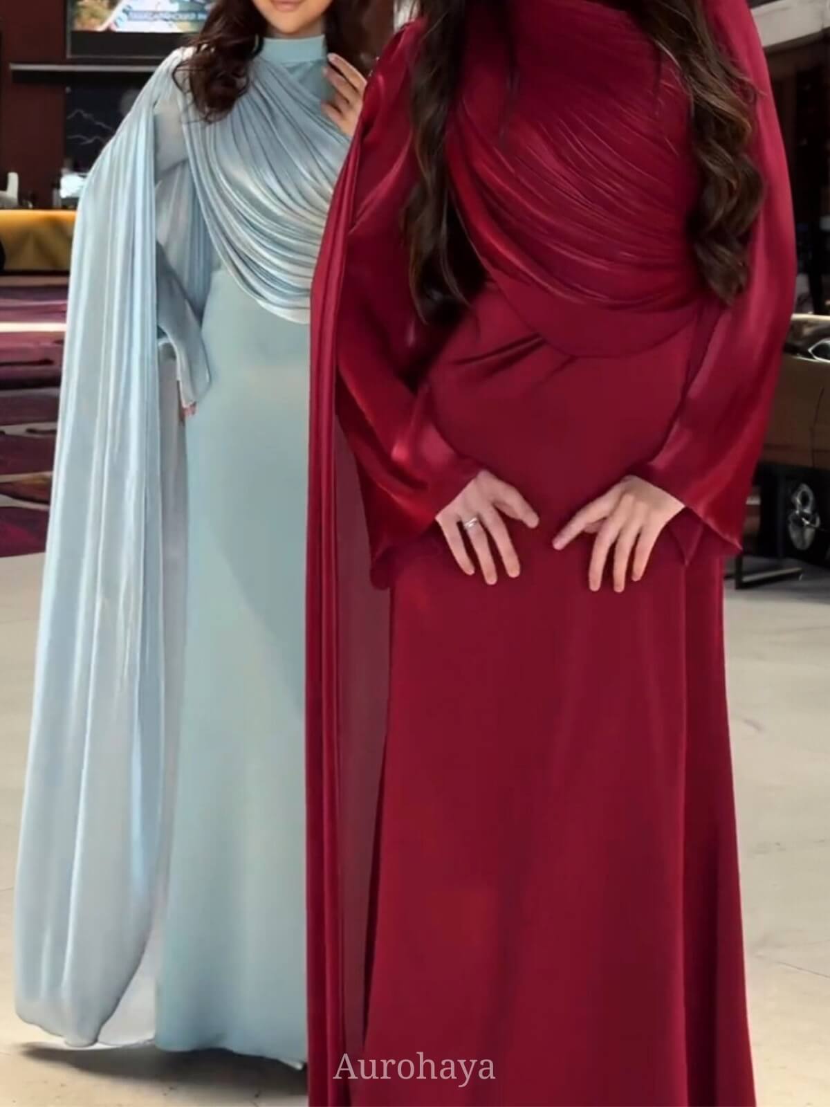 Pleated Asymmetrical Slim Dress