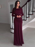 Patchwork Round Neck Ruched Maxi Dress