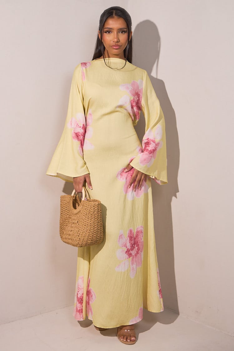 Modest Summer Floral Maxi Dress – Solena