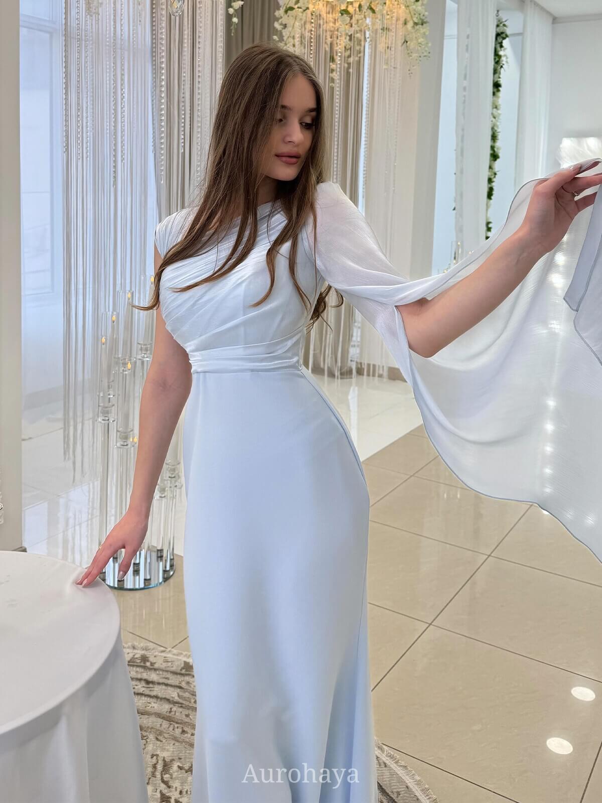 One-Shoulder Long-Sleeve Slim-Fit Maxi Dress