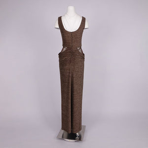 Aurohaya Juliette Sequin Cut Out Maxi Dress