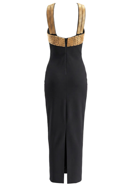 Embellished Maxi Dress Black