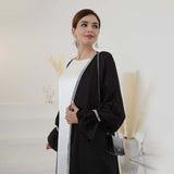 Breathable Abayas With Lining Robes And Belt 2-Piece Set