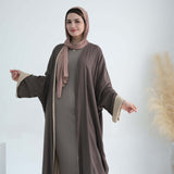 Modern Double Sided Wearable Cardigan Abaya