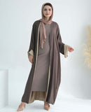 Modern Double Sided Wearable Cardigan Abaya