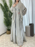 Luxury Elegant Pearl Abaya 5-Piece Set