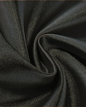 Floral Detail Backless Dress Black