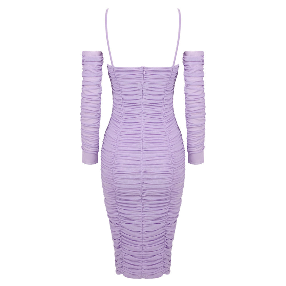 Aurohaya Marion Ruched Midi Dress