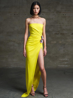 Aurohaya Noémi Strapless Maxi Dress