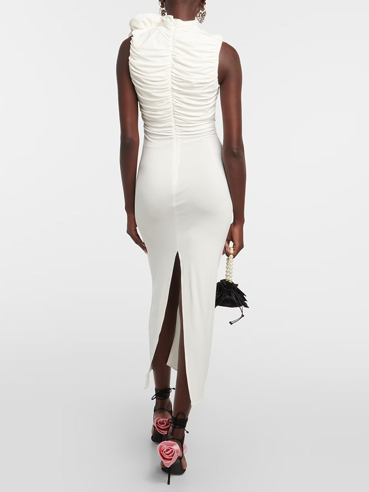 Aurohaya Odette Elegant Sleeveless Midi Dress