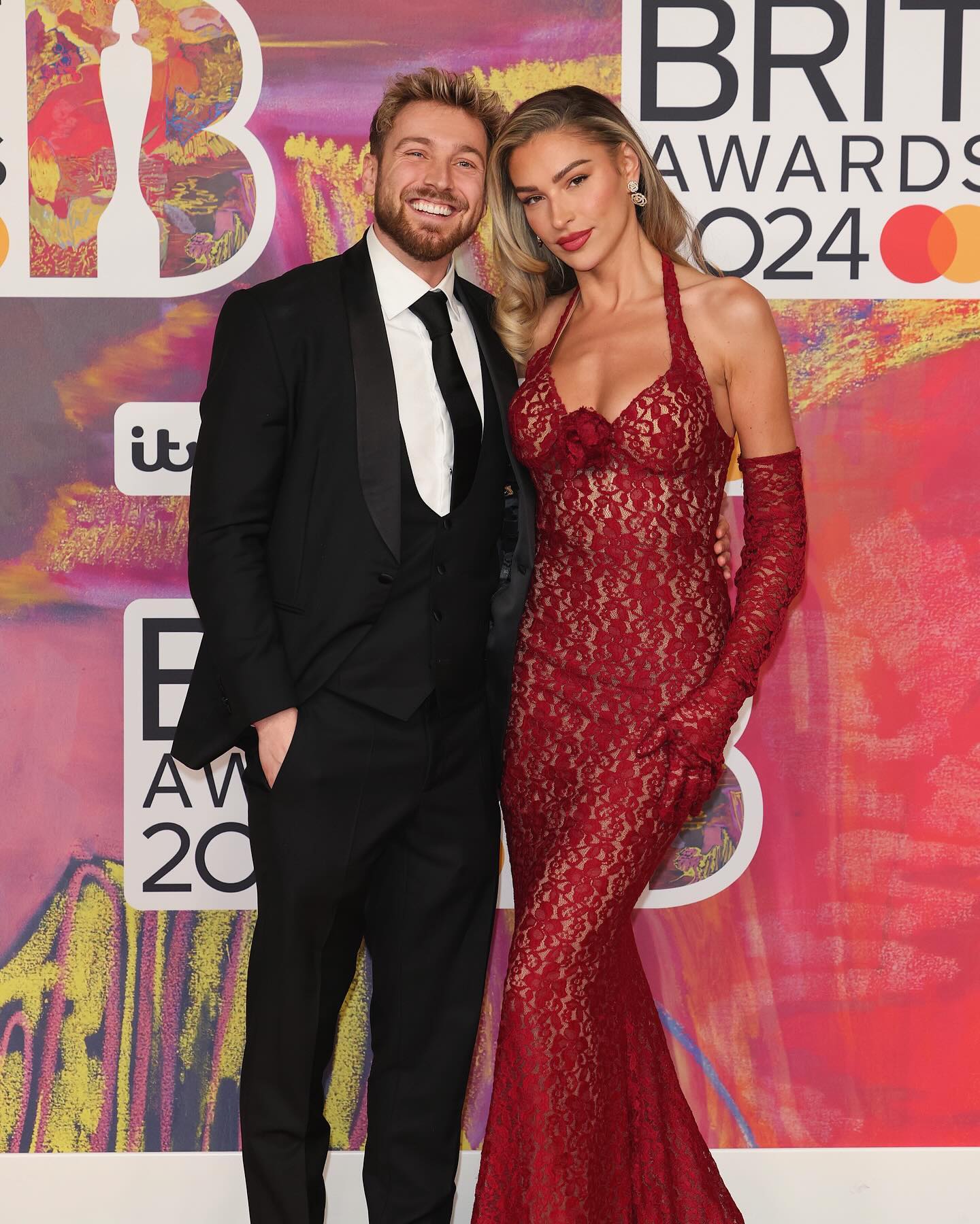 Aurohaya Violaine Lace Halter Maxi Dress