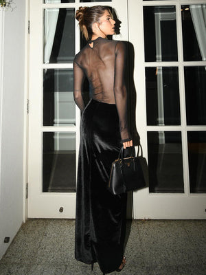 Aurohaya Célia Long Sleeve Maxi Dress