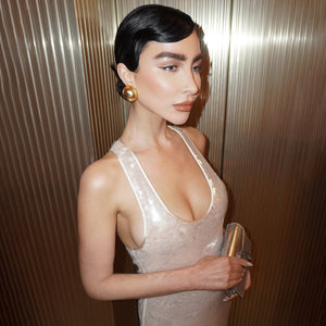 Aurohaya Perrine Sequin Sleeveless Maxi Dress