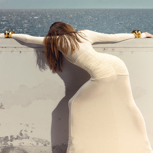 Aurohaya Isabeau Sequin Maxi Dress