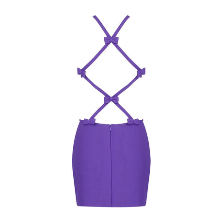 Aurohaya Élodine Cut Out Mini Dress