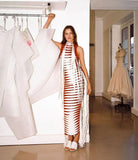 Aurohaya Évelyne Cut Out Fringe Maxi Dress