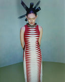 Aurohaya Évelyne Cut Out Fringe Maxi Dress