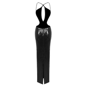 Aurohaya Élysée Halter Bodycon Formal Dress