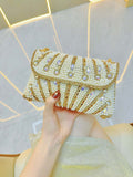 Stylish Pearl Rhinestone Handbag