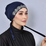 Cotton Elastic Strap Hijab