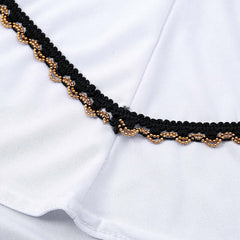 Solid Color Metal Chain Edge Hijab