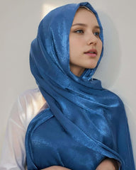 Sky Velvet Solid Color Hijab