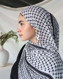 Printed Lattice Chiffon Hijabs