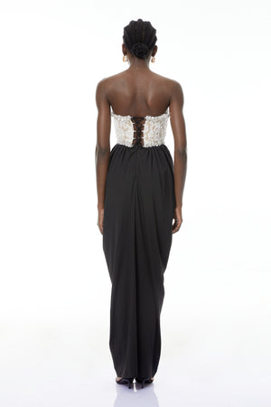 Aurohaya Hilla Color Block Maxi Dress
