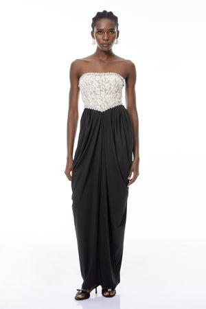 Aurohaya Hilla Color Block Maxi Dress