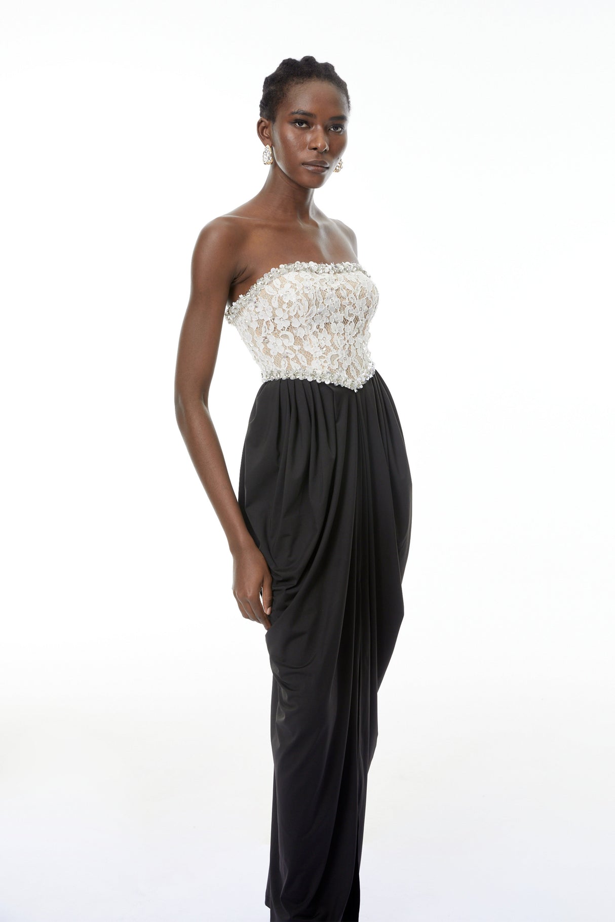 Aurohaya Hilla Color Block Maxi Dress