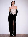 Corinne Strapless Evening Maxi Dress